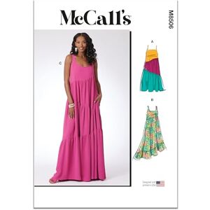 McCall's MCCALLS Sewing Pattern M8506Y5 Misses' Dresses Y5 (18-20-22-24-26) McCall's MCCALLS Sewing Pattern M8506Y5 Misses' Dresses Y5 (18-20-22-24-26)