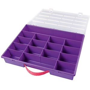 Folia Sorting, Assortment Box Made of Plastic with Carry Handle and 16 compartments, Purple, Approx. 28 x 36 x 5.5 cm, for Storing Small Craft Materials, Jewellery and Much, 28 x 36 x 5,5 cm Folia Sorting, Assortment Box Made of Plastic with Carry Handle and 16 compartments, Purple, Approx. 28 x 36 x 5.5 cm, for Storing Small Craft Materials, Jewellery and Much, 28 x 36 x 5,5 cm