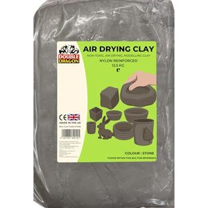 Dragon Air Drying Modelling Clay, 12.5kg, for Sculpting & Crafting Nylon Reinforced Kid-Friendly & Non-Toxic Durable, Long Lasting Wheat & Gluten Free (Stone) Dragon Air Drying Modelling Clay, 12.5kg, for Sculpting & Crafting Nylon Reinforced Kid-Friendly & Non-Toxic Durable, Long Lasting Wheat & Gluten Free (Stone)