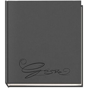 VELOFLEX 5420082 Classic Guest Book with Embossing, 144 Pages Grey VELOFLEX 5420082 Classic Guest Book with Embossing, 144 Pages Grey