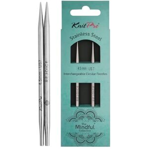 KNITPRO The Mindful Collection Interchangeable Circular Needles 5" (13cm) Size 4.5mm KNITPRO The Mindful Collection Interchangeable Circular Needles 5" (13cm) Size 4.5mm