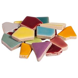 Rayher 14863990 Fun Ceramica Mosaic Mix, Polygonal, Rainbow, (Approx. 380 pcs), Box 500G Rayher 14863990 Fun Ceramica Mosaic Mix, Polygonal, Rainbow, (Approx. 380 pcs), Box 500G
