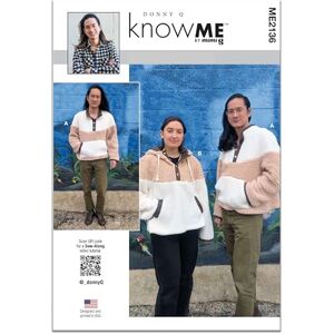 Know me Sewing Pattern ME2136A Unisex Contrast Jackets by Donny Q A (XS-S-M-L-XL-XXL) Know me Sewing Pattern ME2136A Unisex Contrast Jackets by Donny Q A (XS-S-M-L-XL-XXL)