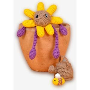 KNITTY CRITTERS – Blossom Time – Yellow Daisy Beginner-Friendly Crochet Craft Kit with Recycled Yarn 100% Cotton Flower Characters DIY Amigurumi Crochet Kit with Instructions KNITTY CRITTERS – Blossom Time – Yellow Daisy Beginner-Friendly Crochet Craft Kit with Recycled Yarn 100% Cotton Flower Characters DIY Amigurumi Crochet Kit with Instructions