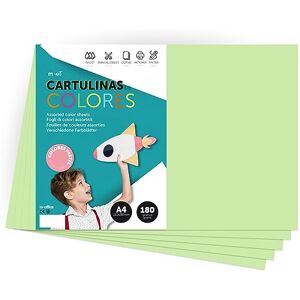 m-office A4 Pastel Coloured Card 180g Craft Paper Card for Crafts, Printing Your Documents and Creative Designs Pastel A4 (x25, Light Green) m-office A4 Pastel Coloured Card 180g Craft Paper Card for Crafts, Printing Your Documents and Creative Designs Pastel A4 (x25, Light Green)