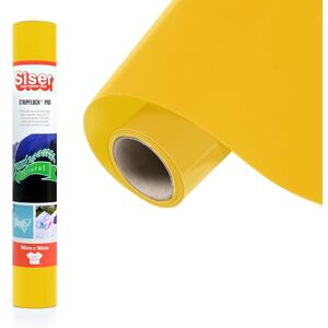 SISER ® Stripflock PRO Yellow, 30 cm x 0.5 m, Flocked Heat Transfer Vinyl for Customizing Fabrics, Clothing and Accessories, Creative Hobbies, Easy to Cut SISER ® Stripflock PRO Yellow, 30 cm x 0.5 m, Flocked Heat Transfer Vinyl for Customizing Fabrics, Clothing and Accessories, Creative Hobbies, Easy to Cut