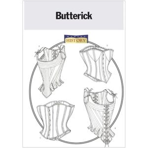 Butterick Patterns B4254 Size 6-8-10 Misses Stays and Corsets, Pack of 1, White Butterick Patterns B4254 Size 6-8-10 Misses Stays and Corsets, Pack of 1, White