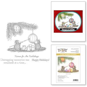Spellbinders Unwrapping Memories Cling Rubber Stamp Set from The House-Mouse Tree-mendous Christmas Collection, red Spellbinders Unwrapping Memories Cling Rubber Stamp Set from The House-Mouse Tree-mendous Christmas Collection, red