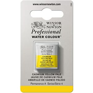 Winsor & Newton Professional Watercolour Paint, Artist Quality, Finest Pigments, Cadmium Yellow Pale, Half Pan Winsor & Newton Professional Watercolour Paint, Artist Quality, Finest Pigments, Cadmium Yellow Pale, Half Pan
