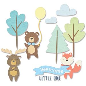 Sizzix Thinlits Die 26PK Woodland Baby Set by Jennifer Ogborn 665960 Chapter 3 2022, Multicolor, One Size Sizzix Thinlits Die 26PK Woodland Baby Set by Jennifer Ogborn 665960 Chapter 3 2022, Multicolor, One Size