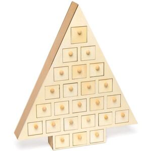 Craft Wooden Advent Calendar Tree - 24 Drawers - 32cm x 28cm x 4.5cm Craft Wooden Advent Calendar Tree - 24 Drawers - 32cm x 28cm x 4.5cm