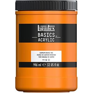 Liquitex Basics Acrylic Paint, Cadmium Orange Hue, 946 ml Pot Liquitex Basics Acrylic Paint, Cadmium Orange Hue, 946 ml Pot