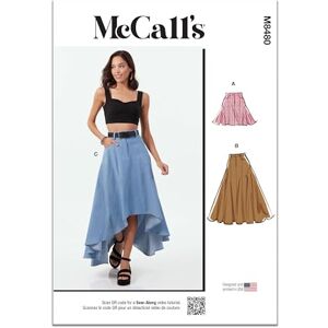 McCall's MCCALLS Sewing Pattern M8480Y5 Misses' Skirt in Three Lengths Y5 (18-20-22-24-26) McCall's MCCALLS Sewing Pattern M8480Y5 Misses' Skirt in Three Lengths Y5 (18-20-22-24-26)