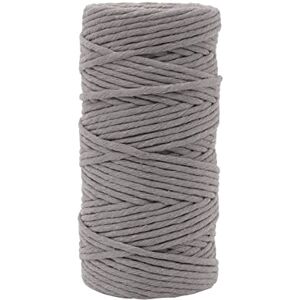Creative Labs Macrame Yarn Dark Grey, 3 mm x 100 m, 100% Cotton, DIY, Crafts of Decoration Such as Hanging Basket, Wall Hanging, Lantern, Dream Catcher Creative Labs Macrame Yarn Dark Grey, 3 mm x 100 m, 100% Cotton, DIY, Crafts of Decoration Such as Hanging Basket, Wall Hanging, Lantern, Dream Catcher