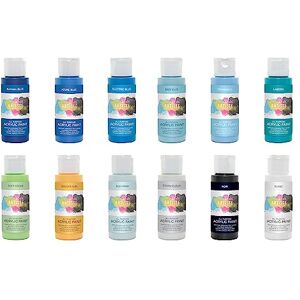 DOCRAFTS ARTISTE Artiste Set of 12 Ocean Themed Acrylic Paints 59ml/2Oz, Quick-Drying Professional Art, Craft and Hobby Artists Paint, Travel Artists, Vibrant Colour, Water-Based Paints Cover All Surfaces DOCRAFTS ARTISTE Artiste Set of 12 Ocean Themed Acrylic Paints 59ml/2Oz, Quick-Drying Professional Art, Craft and Hobby Artists Paint, Travel Artists, Vibrant Colour, Water-Based Paints Cover All Surfaces