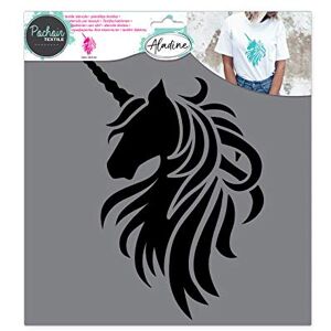 Aladine Unicorn Textile Stencil Decoration on Fabric To Customize Canvas, T-shirts, Tote Bags Washable 28 x 28 cm Large Graphic Design Aladine Unicorn Textile Stencil Decoration on Fabric To Customize Canvas, T-shirts, Tote Bags Washable 28 x 28 cm Large Graphic Design