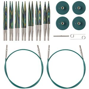 Knit Picks Options 2-3/4" Short Tip Interchangeable Wood Knitting Needle Set (Caspian) Knit Picks Options 2-3/4" Short Tip Interchangeable Wood Knitting Needle Set (Caspian)