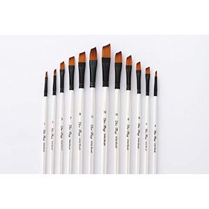 Febbya Paint Brushes,12 Pack Paintbrushes Art Painting Artist Paint Brushes Set for Watercolor Oil Acrylic Crafts Rock Face Painting Drawing DIY Adults Teens Kids Nylon Round Pointed Tip Oblique Head Febbya Paint Brushes,12 Pack Paintbrushes Art Painting Artist Paint Brushes Set for Watercolor Oil Acrylic Crafts Rock Face Painting Drawing DIY Adults Teens Kids Nylon Round Pointed Tip Oblique Head