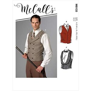 McCall's McCalls M8133A Men/BOY Costume, A (S-M-L-XL-XXL-XXXL), White McCall's McCalls M8133A Men/BOY Costume, A (S-M-L-XL-XXL-XXXL), White