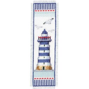 Vervaco Bookmark Lighthouse Counted Cross Stitch Kit, Multi-Colour Vervaco Bookmark Lighthouse Counted Cross Stitch Kit, Multi-Colour