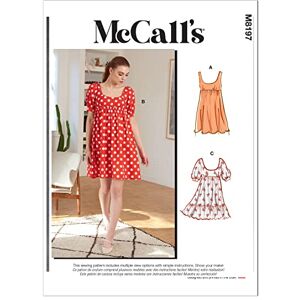 McCall's Sewing Pattern M8197F5 F5 (16-18-20-22-24) Misses' Dresses McCall's Sewing Pattern M8197F5 F5 (16-18-20-22-24) Misses' Dresses