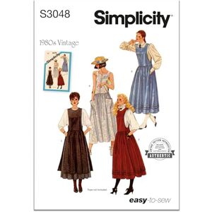 Simplicity Sewing Pattern SS3048R5 Misses' Jumpers in Two Lengths R5 (14-16-18-20-22) Simplicity Sewing Pattern SS3048R5 Misses' Jumpers in Two Lengths R5 (14-16-18-20-22)