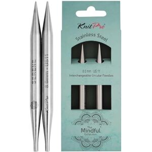 KNITPRO The Mindful Collection Interchangeable Circular Needles 5" (13cm) Size 8mm KNITPRO The Mindful Collection Interchangeable Circular Needles 5" (13cm) Size 8mm