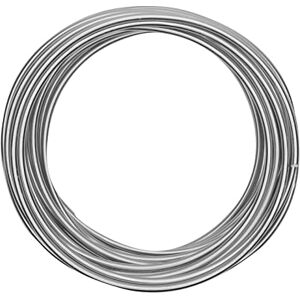 Creative Labs Aluminium Craft Wire 32.8 ft (10 m) x 0.16" (4 mm) Silver Flexible Metallic Wire for Crafting, Flower Arranging, Jewellery Making and Modelling Creative Labs Aluminium Craft Wire 32.8 ft (10 m) x 0.16" (4 mm) Silver Flexible Metallic Wire for Crafting, Flower Arranging, Jewellery Making and Modelling