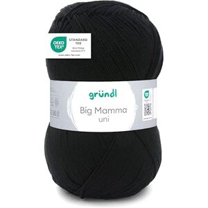 Gründl Wool Big Mamma Plain XXL Wool for Knitting Knitting Yarn Soft and Skin Friendly 100% Polyacrylic 1 Ball 400 g / 1040 m Needle Size 3.5-4.5 Black Gründl Wool Big Mamma Plain XXL Wool for Knitting Knitting Yarn Soft and Skin Friendly 100% Polyacrylic 1 Ball 400 g / 1040 m Needle Size 3.5-4.5 Black