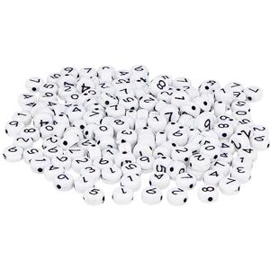 Innspiro 99640 - Large black plastic beads - 7 mm diameter Innspiro 99640 - Large black plastic beads - 7 mm diameter