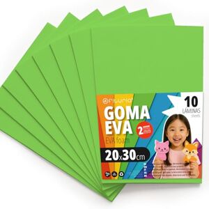 OFITURIA Eva Rubber for School and Creative Crafts, Coloured Foam Sheets for DIY Projects, Art, Children's Decoration, Scrapbooking, Craft Designs 20 x 30 cm (Light Green, 10 Pcs) OFITURIA Eva Rubber for School and Creative Crafts, Coloured Foam Sheets for DIY Projects, Art, Children's Decoration, Scrapbooking, Craft Designs 20 x 30 cm (Light Green, 10 Pcs)