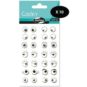Maildor Model 560539O Sticker Pack - 3D Eye - 10 Sheets - 280 Stickers - Kids Craft Maildor Model 560539O Sticker Pack - 3D Eye - 10 Sheets - 280 Stickers - Kids Craft