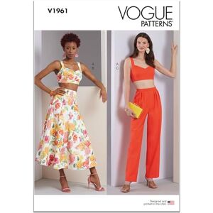 Vogue Patterns Vogue V1961AX5 Misses' Top, Skirt and Trousers AX5(4-6-8-10-12) Vogue Patterns Vogue V1961AX5 Misses' Top, Skirt and Trousers AX5(4-6-8-10-12)