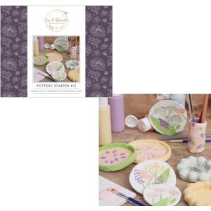 Bee & Bumble Pottery Starter Kit, Home Craft Set, DIY, Art and Crafts Supplies, Clay, Modelling, Painting, Adult Hobbies Bee & Bumble Pottery Starter Kit, Home Craft Set, DIY, Art and Crafts Supplies, Clay, Modelling, Painting, Adult Hobbies