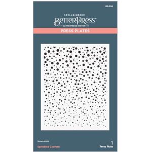 Spellbinders BP-200 Sprinkled Confetti Press Plates from The Home for The Holidays Collection Spellbinders BP-200 Sprinkled Confetti Press Plates from The Home for The Holidays Collection