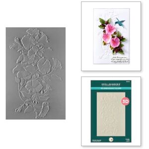 Spellbinders Petunia Cascade 3D Embossing Folder from The Summer Solstice Garden Collection by Susan Tierney-Cockburn, White Spellbinders Petunia Cascade 3D Embossing Folder from The Summer Solstice Garden Collection by Susan Tierney-Cockburn, White