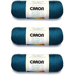 Caron Simply Soft Pagoda Yarn 3 Pack of 170g/6oz Acrylic 4 Medium (Worsted) 315 Yards Knitting/Crochet Caron Simply Soft Pagoda Yarn 3 Pack of 170g/6oz Acrylic 4 Medium (Worsted) 315 Yards Knitting/Crochet