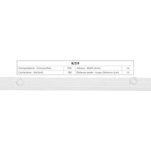 Furlanis Curling Ribbon For Bouillonnes Curtains With Ring 16mm Furlanis Curling Ribbon For Bouillonnes Curtains With Ring 16mm