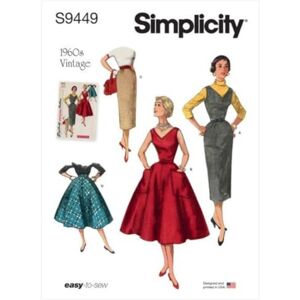 Simplicity Sewing Pattern S9449 Misses' Dress, Jumper and Skirts Simplicity Sewing Pattern S9449 Misses' Dress, Jumper and Skirts