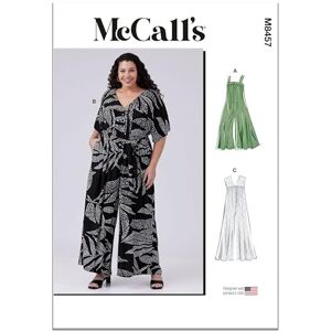 McCall's MCCALLS M8457A Misses' Loose Fit Jumpsuit and Sash A (S-M-L-XL-XXL) McCall's MCCALLS M8457A Misses' Loose Fit Jumpsuit and Sash A (S-M-L-XL-XXL)