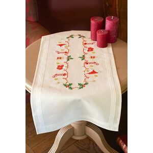 Vervaco (3PL) Stamped Cross Stitch Christmas, Cotton, ca. 40 x 100 cm / 16"x 40 Vervaco (3PL) Stamped Cross Stitch Christmas, Cotton, ca. 40 x 100 cm / 16"x 40