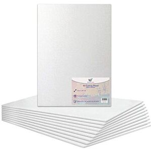 Habercrafts A4 Canvas Panel Stretched Blank Canvas Board Primed Artist Boards 100% Cotton For Oil Paint Acrylic Painting Mixed Media Acid Free White Canvases Art Painting Panel (A4 Size 210 x 297mm 10 Boards) Habercrafts A4 Canvas Panel Stretched Blank Canvas Board Primed Artist Boards 100% Cotton For Oil Paint Acrylic Painting Mixed Media Acid Free White Canvases Art Painting Panel (A4 Size 210 x 297mm 10 Boards)