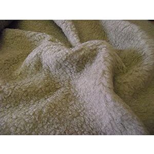 CRS Fur Fabrics Sherpa Fleece Faux Fur Sheepskin Fabric Material Beige, 1Mtr-150Cm x 100Cm CRS Fur Fabrics Sherpa Fleece Faux Fur Sheepskin Fabric Material Beige, 1Mtr-150Cm x 100Cm