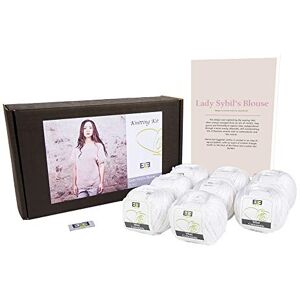 DesignEtte Lady Sybil’s Adults Knitting Kit 100 Percent Mercerized Egyptian Cotton Wool Yarn Balls and Pattern in a Set Beginner Starter Handcrafts Pack Box 50g≈127m/5ply Pure White 8, XL DesignEtte Lady Sybil’s Adults Knitting Kit 100 Percent Mercerized Egyptian Cotton Wool Yarn Balls and Pattern in a Set Beginner Starter Handcrafts Pack Box 50g≈127m/5ply Pure White 8, XL