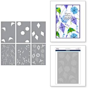 Spellbinders Layered Flying Kites Stencil from The Sky's The Limit Collection by Simon Hurley Spellbinders Layered Flying Kites Stencil from The Sky's The Limit Collection by Simon Hurley