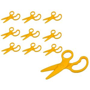 Craftplay Plastic Dough Scissors Straight Cut Pack of 10 Craftplay Plastic Dough Scissors Straight Cut Pack of 10