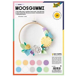 Folia 231095 Foam Rubber Pastel 2 mm Approx. 20 x 29 cm 10 Sheets Assorted in 10 Pastel Colours Not Self-Adhesive Ideal for Versatile Crafts Folia 231095 Foam Rubber Pastel 2 mm Approx. 20 x 29 cm 10 Sheets Assorted in 10 Pastel Colours Not Self-Adhesive Ideal for Versatile Crafts