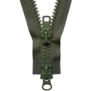 YKK Two Way Slider Zip, No. 566 Khaki, 71 cm Length YKK Two Way Slider Zip, No. 566 Khaki, 71 cm Length