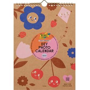Folia 23131 DIY Photo Calendar Craft Memories, DIN A4, Craft Calendar Made of Kraft Paper for DIY Wall Calendar with Spiral Binding Folia 23131 DIY Photo Calendar Craft Memories, DIN A4, Craft Calendar Made of Kraft Paper for DIY Wall Calendar with Spiral Binding