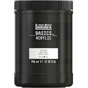 LIQUITEX Basics Acrylic Paint - Ivory Black - 946 ml - Acrylic Paint LIQUITEX Basics Acrylic Paint - Ivory Black - 946 ml - Acrylic Paint